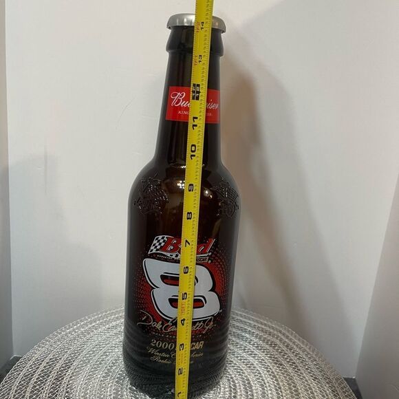 Vintage Dale Earnhardt Jr #8 Budweiser 2000 Glass Bottle - Picture 12 of 13